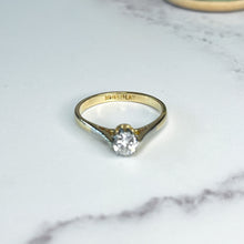 Load image into Gallery viewer, 18ct Gold Old European Cut Diamond Solitaire Ring