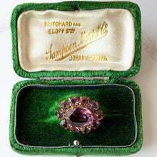 Load image into Gallery viewer, Victorian Amethyst Paste Lace Pin Brooch