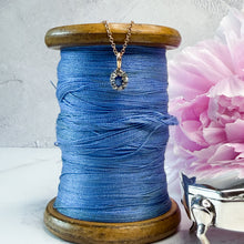 Load image into Gallery viewer, Victorian Sapphire and Old Cut Diamond Cluster Pendant