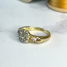 Load image into Gallery viewer, Early 20th Century Old Cut Diamond Daisy Cluster Ring