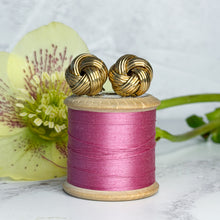 Load image into Gallery viewer, Vintage 9ct Gold Knot Stud Earrings