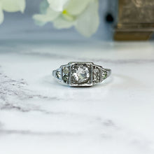 Load image into Gallery viewer, Art Deco Paste Cocktail Ring