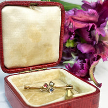 Load image into Gallery viewer, Victorian Clover Shamrock Brooch Pin
