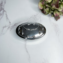 Load image into Gallery viewer, Oval Silver Plated Decorative Box