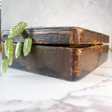 Load image into Gallery viewer, Mustard Yellow Velvet Lined Leather Jewellery Box