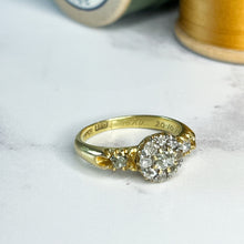 Load image into Gallery viewer, Early 20th Century Old Cut Diamond Daisy Cluster Ring