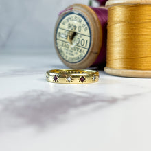 Load image into Gallery viewer, Vintage Ruby & Diamond Eternity Ring
