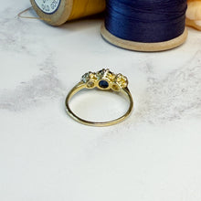 Load image into Gallery viewer, Early 20th Century Sapphire & Old Cut Diamond Ring