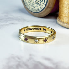 Load image into Gallery viewer, Vintage Ruby & Diamond Eternity Ring