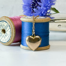 Load image into Gallery viewer, Victorian 9ct Gold Front and Back Heart Shaped Locket Pendant