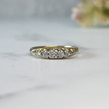 Load image into Gallery viewer, Victorian Style Five Stone Diamond Ring