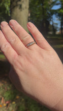 Load and play video in Gallery viewer, Edwardian Old Cut Diamond Five Stone Ring