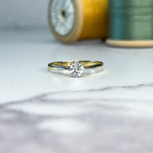 Load image into Gallery viewer, 18ct Gold Old European Cut Diamond Solitaire Ring
