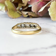 Load image into Gallery viewer, Victorian Old Mine Cut Diamond Five Stone Ring
