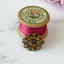 Load image into Gallery viewer, Victorian Amethyst Paste Lace Pin Brooch
