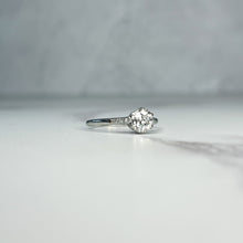 Load image into Gallery viewer, Platinum Old Mine Cut Diamond Solitaire Ring
