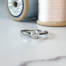 Load image into Gallery viewer, Platinum Art Deco Old European Cut Diamond Solitaire Ring

