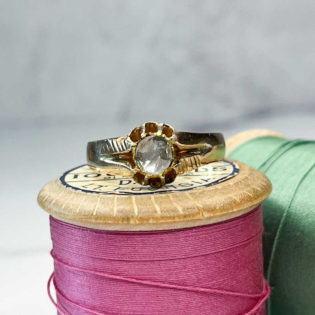 Victorian Rose Cut Diamond Ring