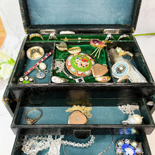 Load image into Gallery viewer, Victorian Leather Jewellery Box
