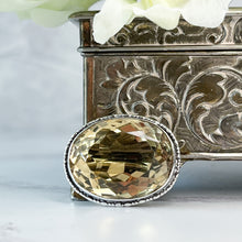 Load image into Gallery viewer, Silver Citrine Brooch
