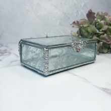 Load image into Gallery viewer, Mid-Century Pressed Glass Decorative Box
