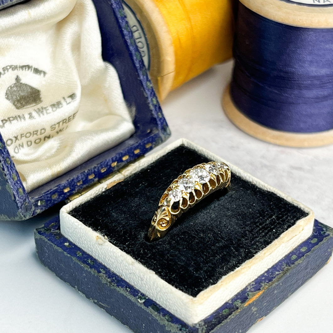 Edwardian Old Cut Diamond Five Stone Ring