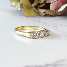 Load image into Gallery viewer, Victorian Old Mine Cut Diamond Five Stone Ring
