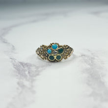 Load image into Gallery viewer, Victorian Forget Me Not Ring
